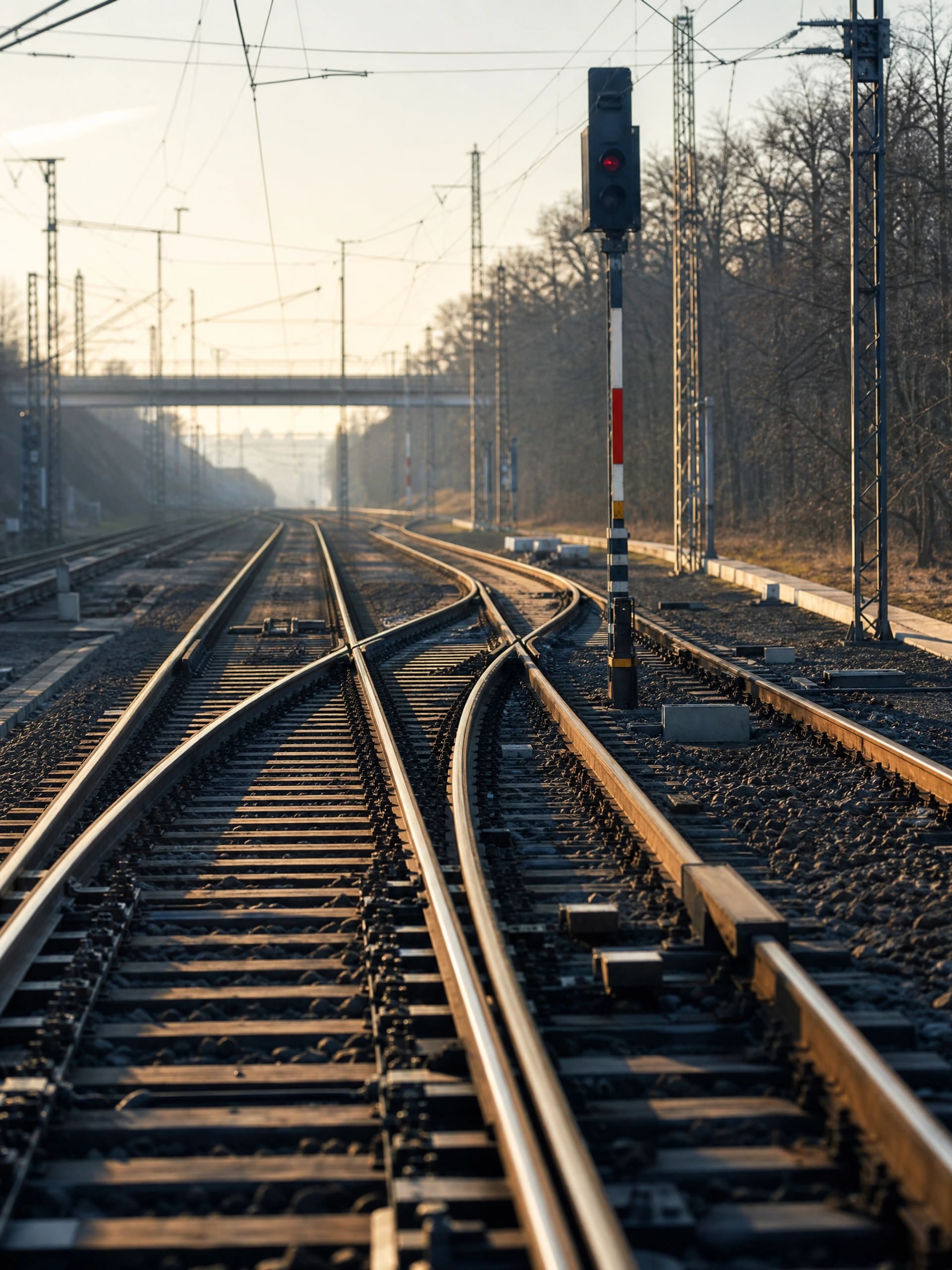 Bahnstrecke im operativen Umfeld